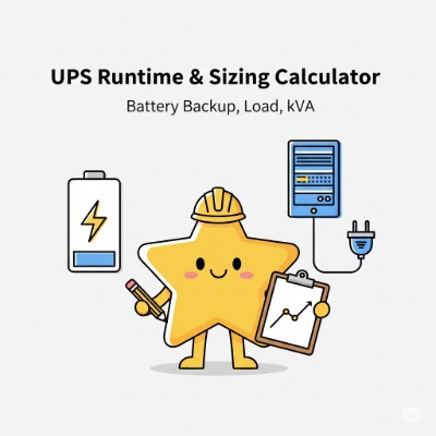 UPS Runtime & Sizing Calculator preview