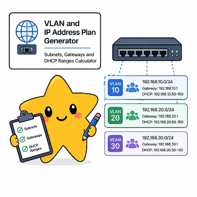 VLAN and IP address plan generator preview