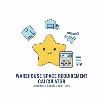 Warehouse Space Requirement Calculator for pallet storage planning