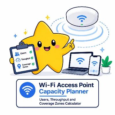 Wi-Fi access point capacity planner preview